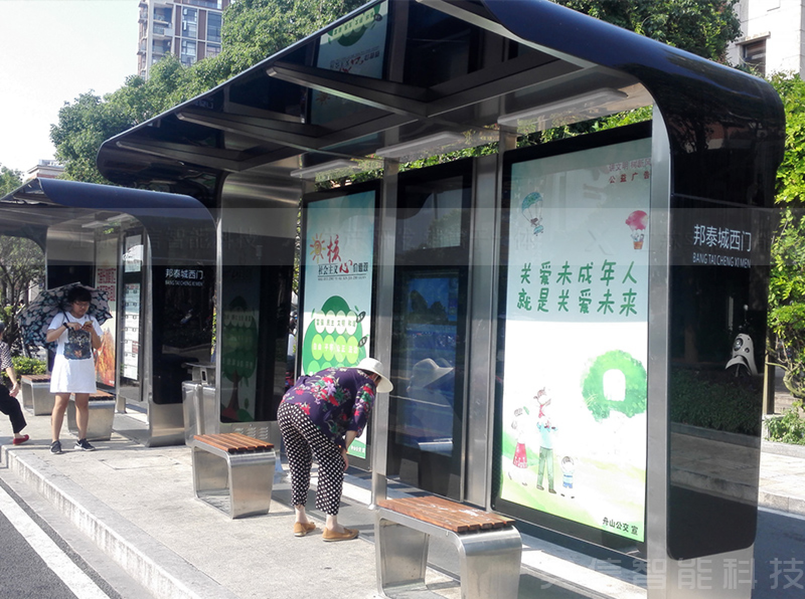 舟山不锈钢公交站台